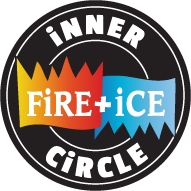 Rewards program logo. The fire and Ice inner circle.