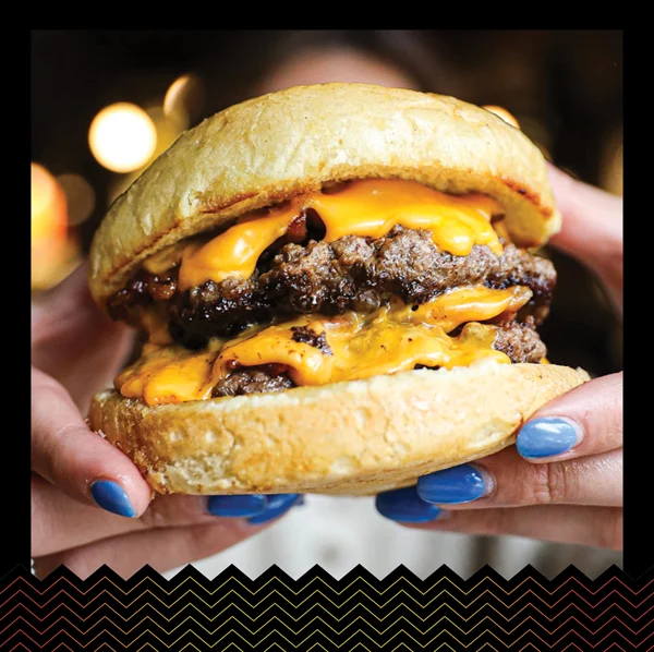 Double smashburger with cheese