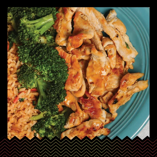 chicken & broccoli with fried rice